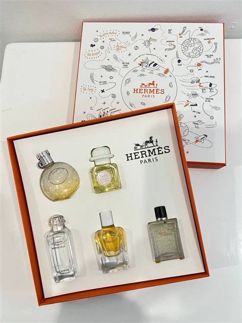 hermes miniature perfume set